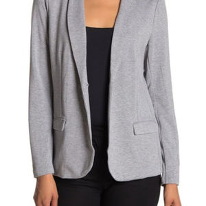Blazer Magaschoni Tricoté – Femme – Taille 2X/3X – Heather Graphite – Neuf